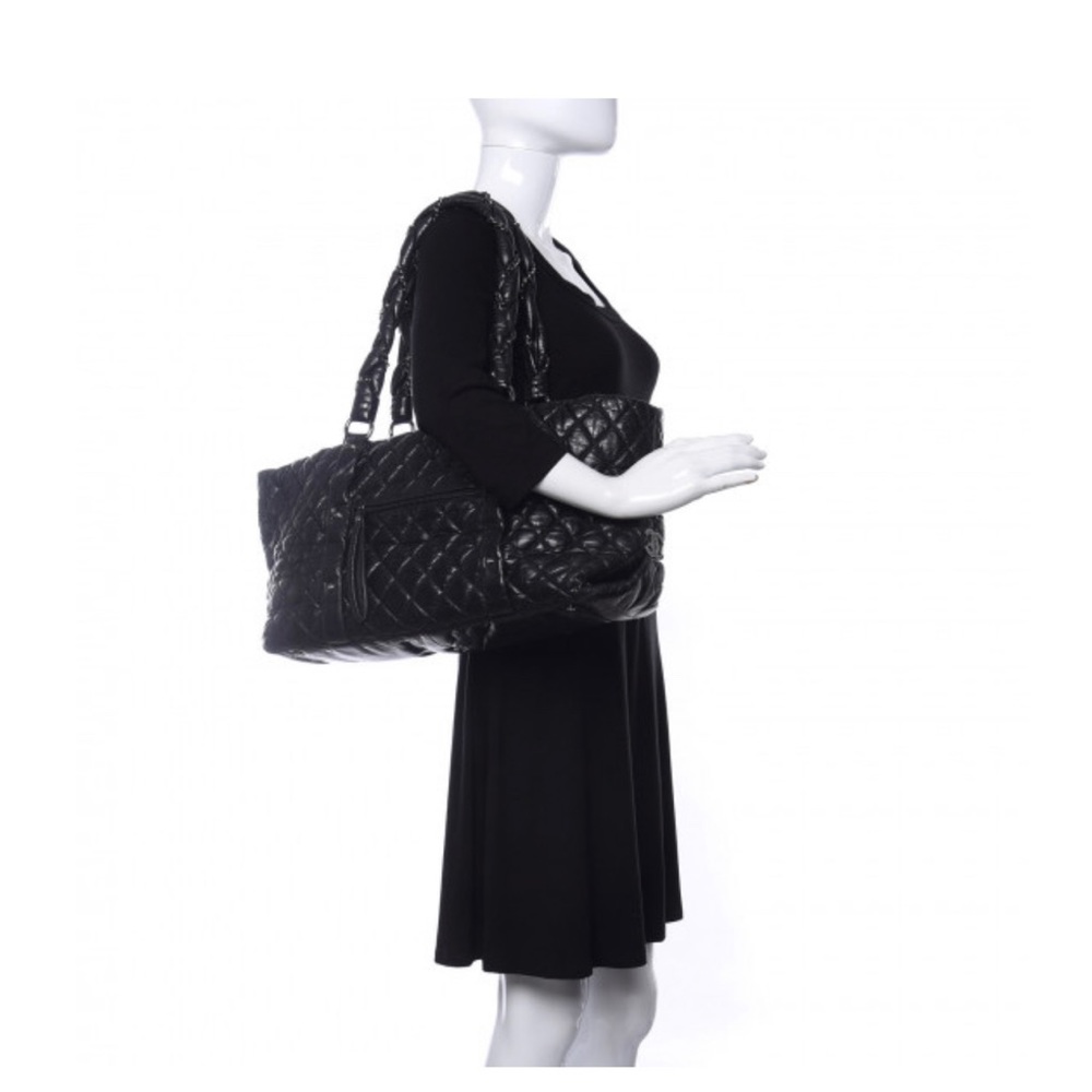 ❌CHANEL
Distressed Lambskin Vintage Ligne Lady Braid XL Tote Black